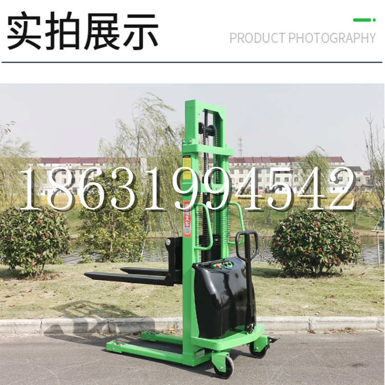 同心县电动叉车堆高车液压铲车电瓶1吨2吨站驾步行式小型全自动叉车
